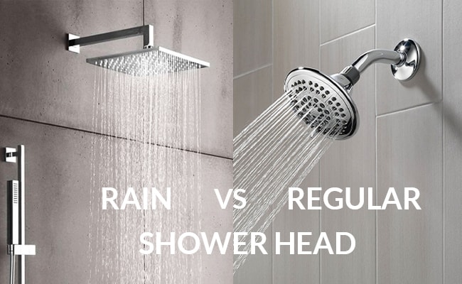 Rain Shower Head Vs Regular, Ceiling Mounted Shower Head Pros And Cons