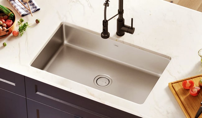 kraus white sink kitchen