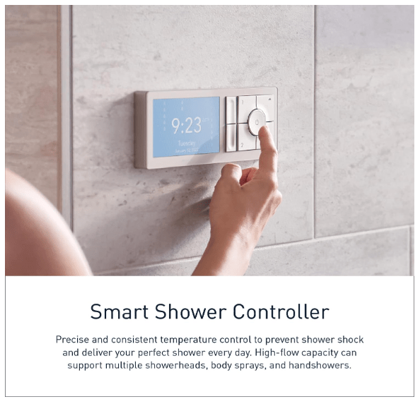 Moen Terra Beige Smart Shower 2-Outlet Digital Shower System Controller for Thermostatic Shower Valve-min (1)